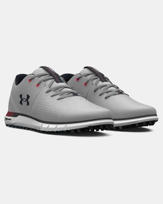 Men's UA HOVR™ Fade 2 Spikeless Golf Shoes, Gray, pdpMainDesktop image number 3